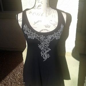 ❤❤❤❤ Flowy B&W Summer Swing-Tank Size S